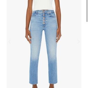 MOTHER High Rise Light Blue Jeans
